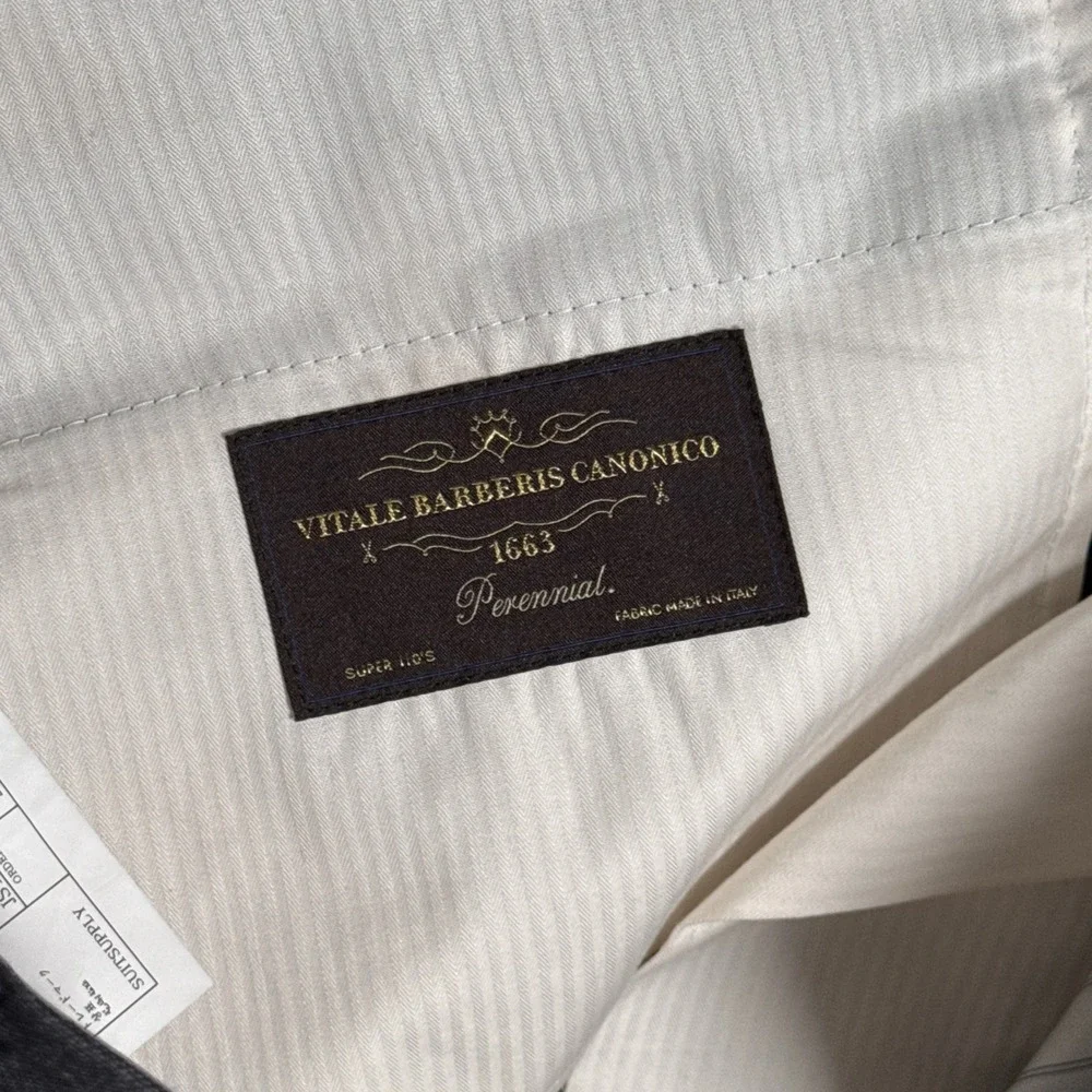 Suitsupply Dress Pants Mens 25 36x28 Grey Brescia Int Vitale Barberis 100% Wool